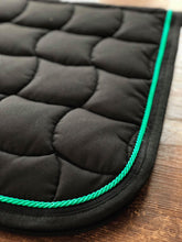 Black & Green Quadro Saddle Pad
