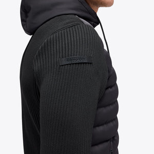 CT Hybrid Puffer/Tech Knit Hooded Jacket