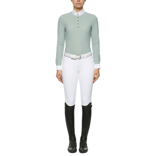 Pleated L/S jersey competition shirt