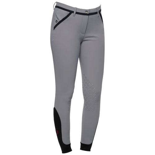 Plaid Print Breeches With Contrasting Trim