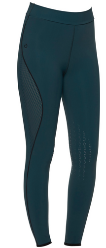 CT High Waist Perforated Insert Leggings Green