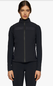 CT Jersey and Nylon Stripe Lightweight Padded Vest