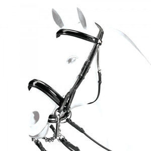 Weymouth  Patent all Rolled Bridle with Dressage Reins