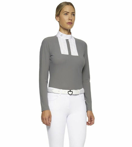 CT Structured Poplin Bib L/S Competition Polo